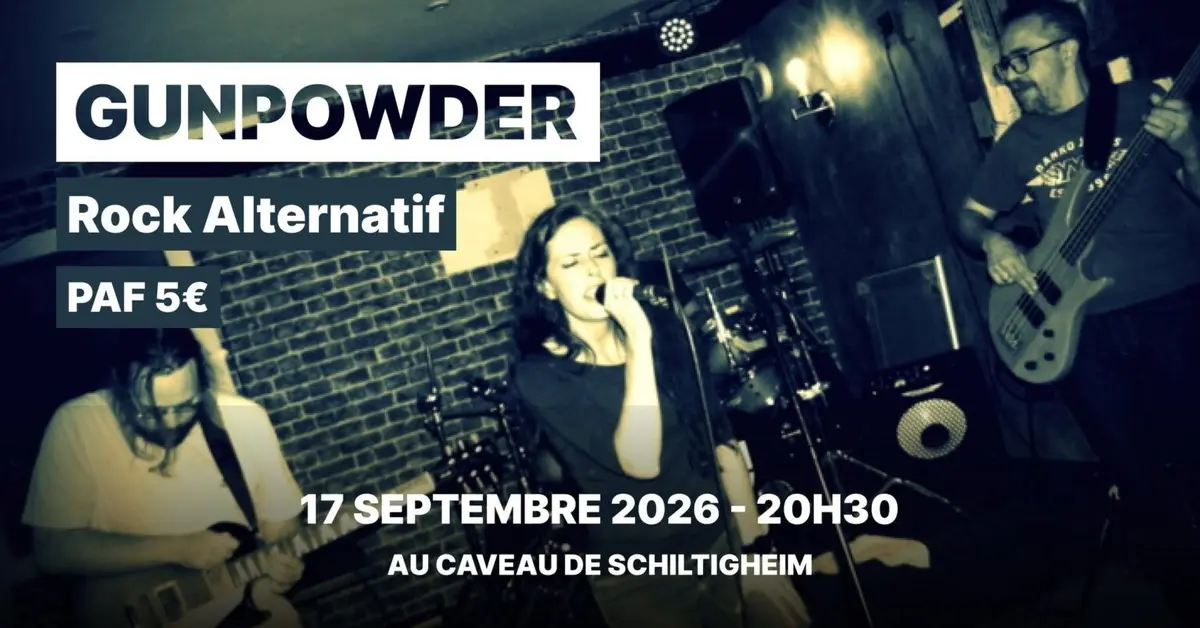 Gunpowder en concert au Caveau de Schiltigheim