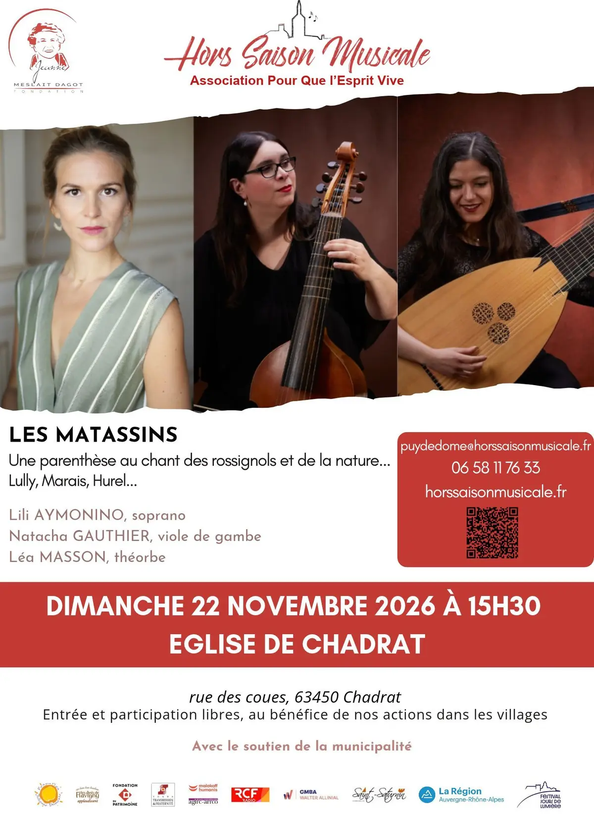 Le trio les Matassins en concert !