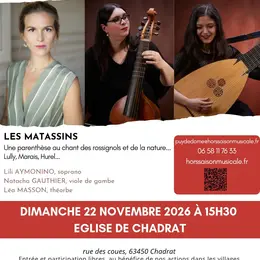 Le trio les Matassins en concert !