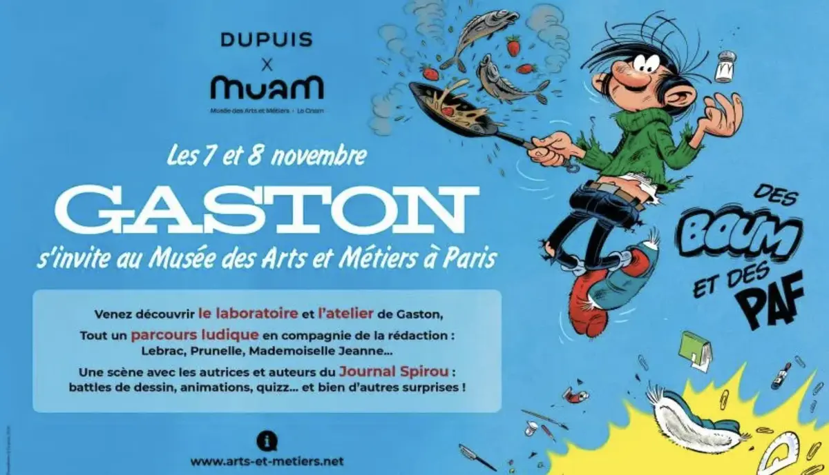 Boum, paf ! Gaston Lagaffe s'invite au MuAM !