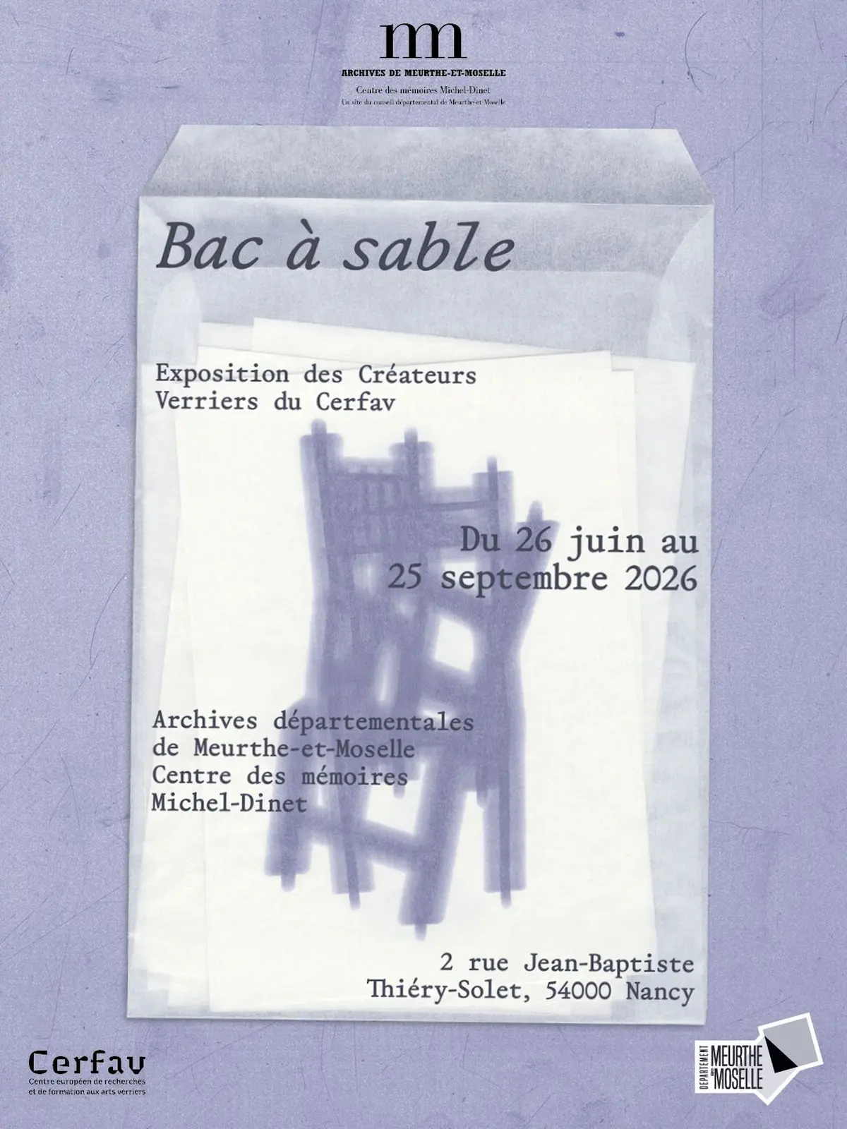Bac à sable : les créateurs verriers du CERFAV exposent au Centre des mémoires
