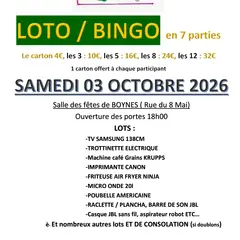 Loto / Bingo du Club des Aînés de Boynes