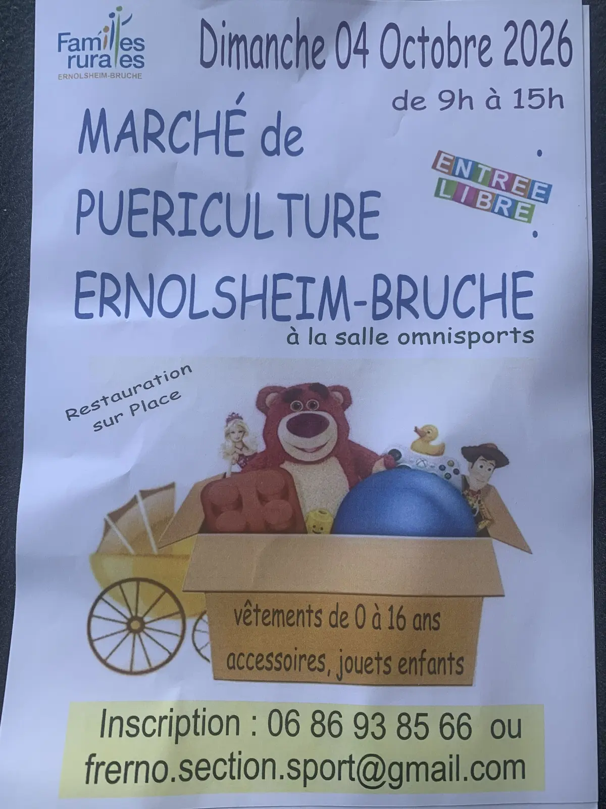 Marché de puériculture 