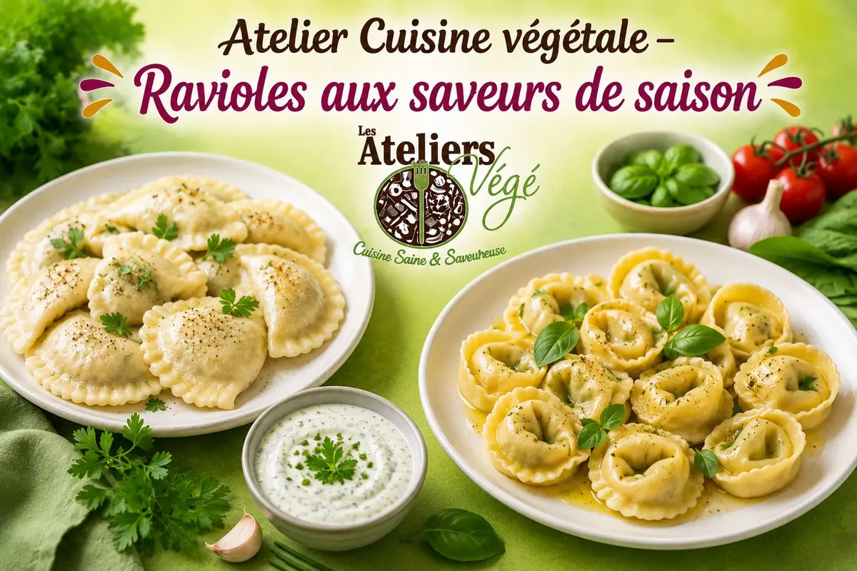 Cours de cuisine végétale Ravioles aux saveurs de saison