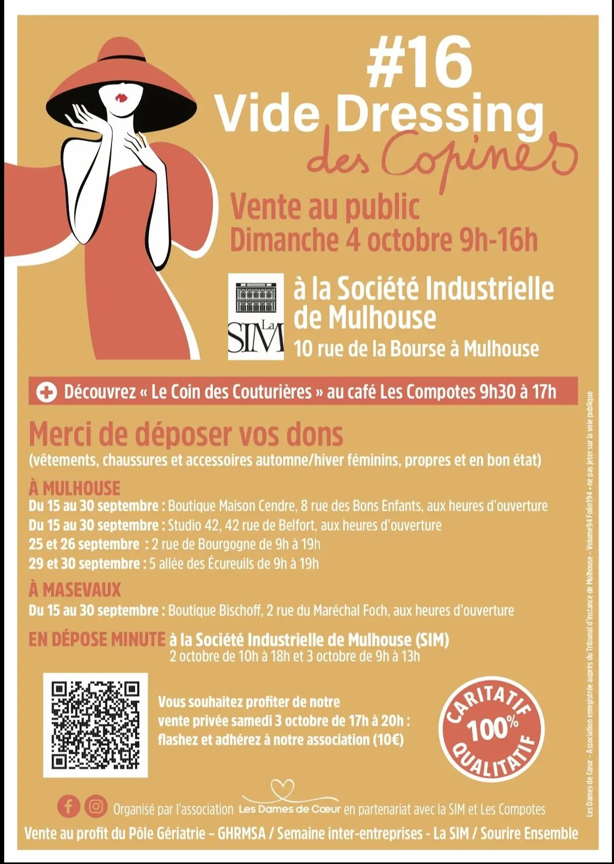 16 ème Vide Dressing caritatif des Copines 