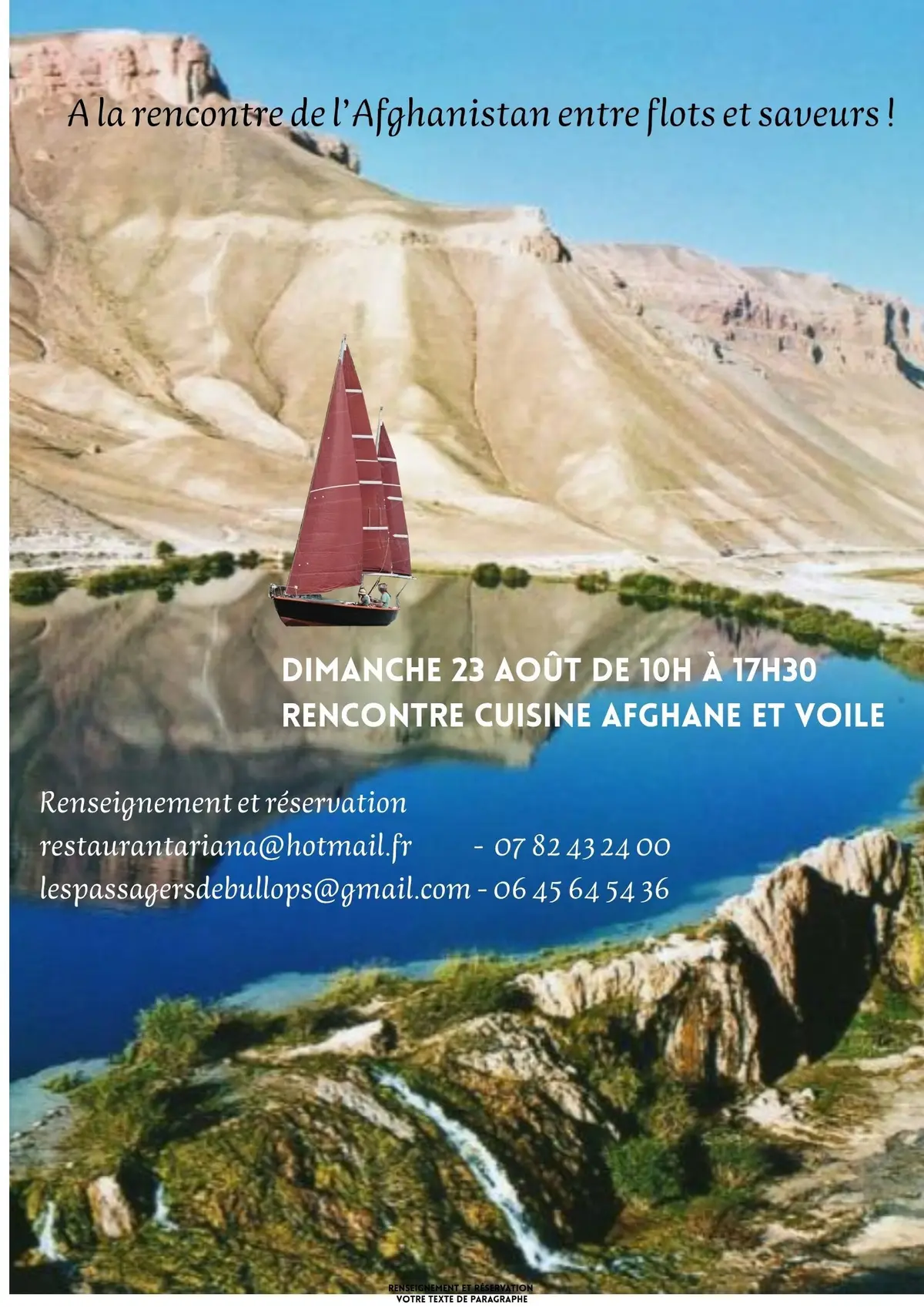 A la rencontre avec l'Afghanistan, entre flots et saveurs !