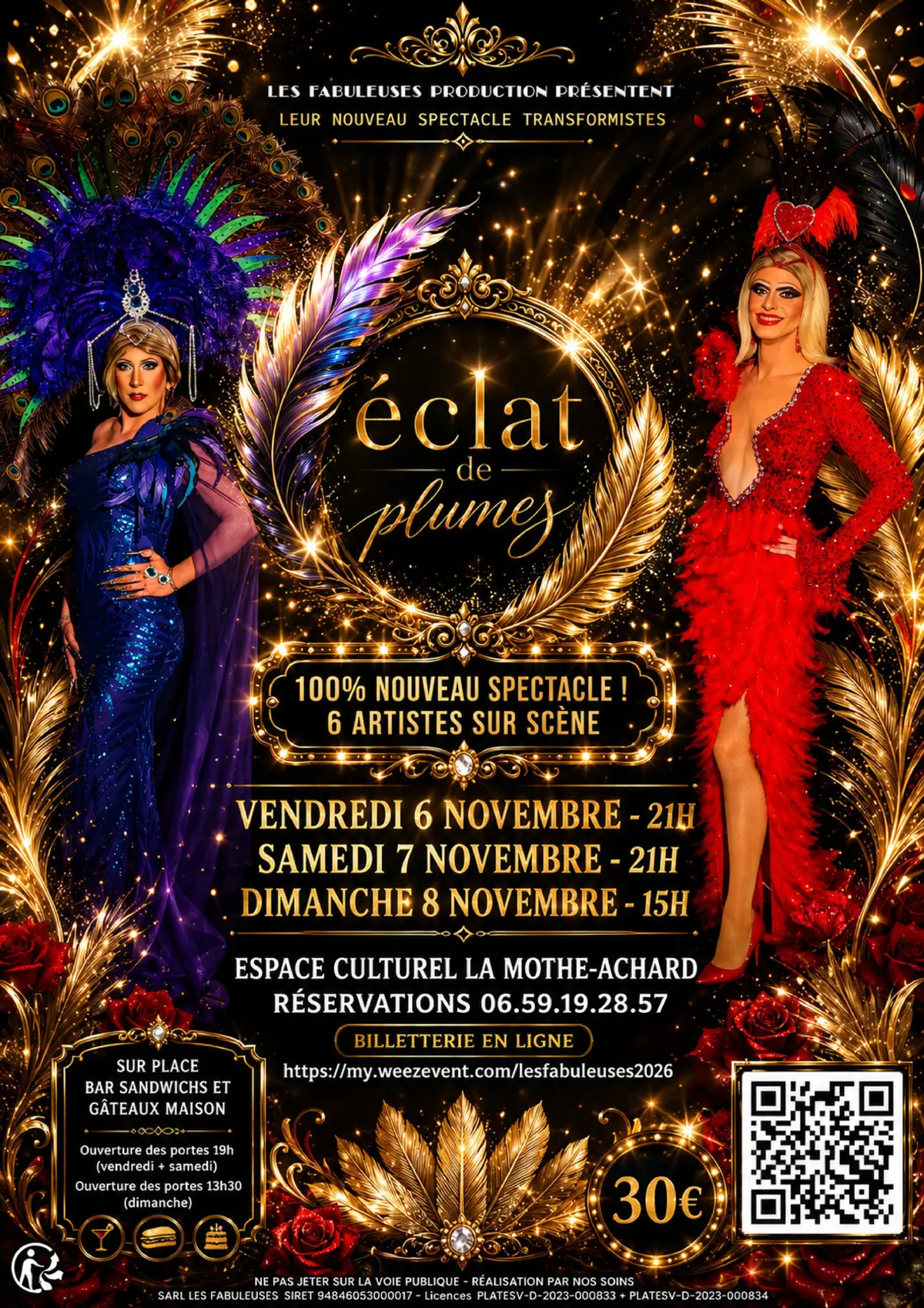 Spectacle Éclat de Plumes Les Fabuleuses La Mothe-Achard 