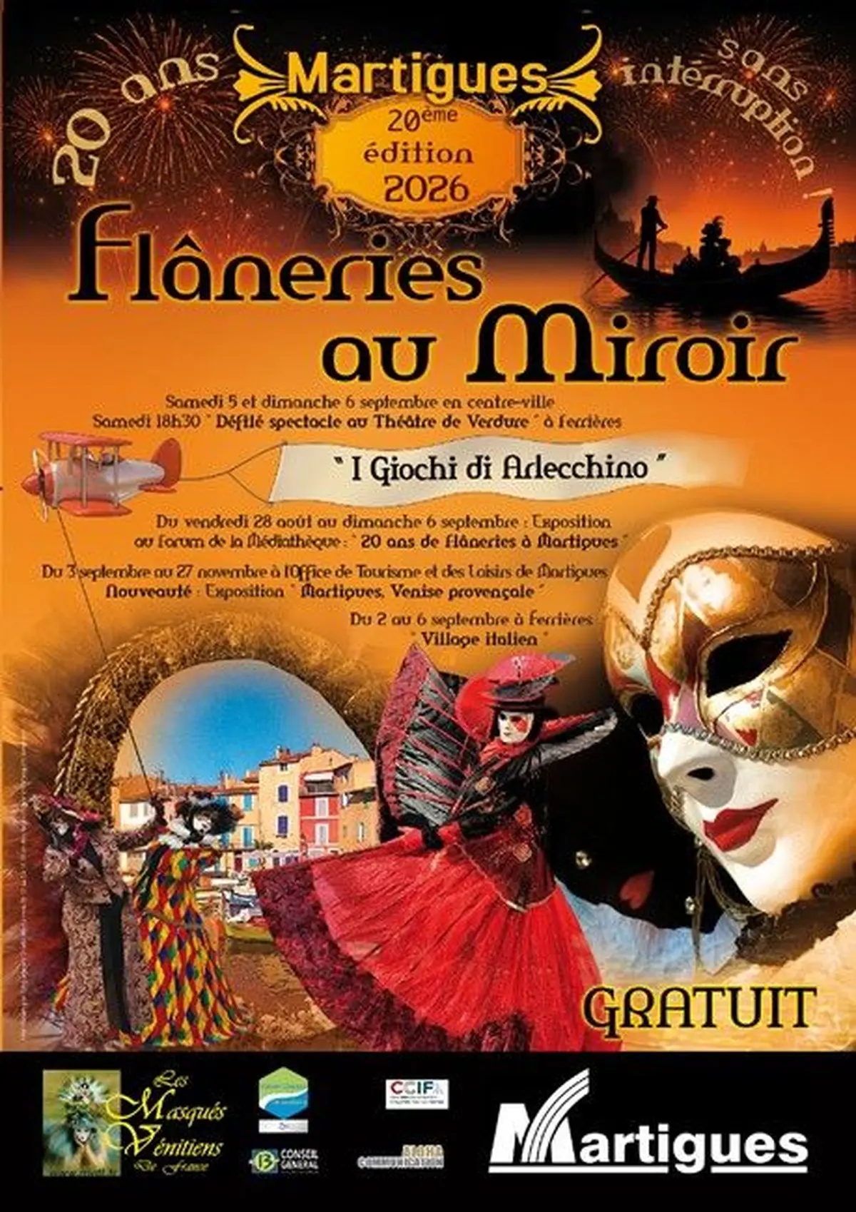 Les Flâneries au Miroir  2026  20ème édition  les 5 et 6  Septembre 