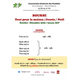 Bourse tout pour la maison, jouets et Noël