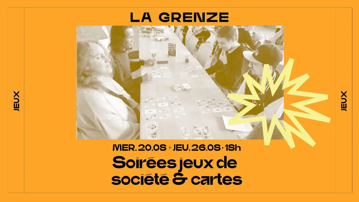 Soirées jeux de société et jeux de cartes avec GamerZ Voice à La Grenze