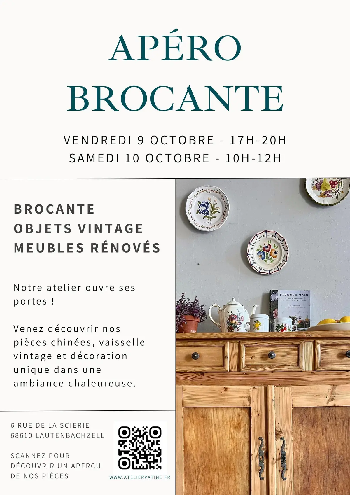 Brocante à l'atelier