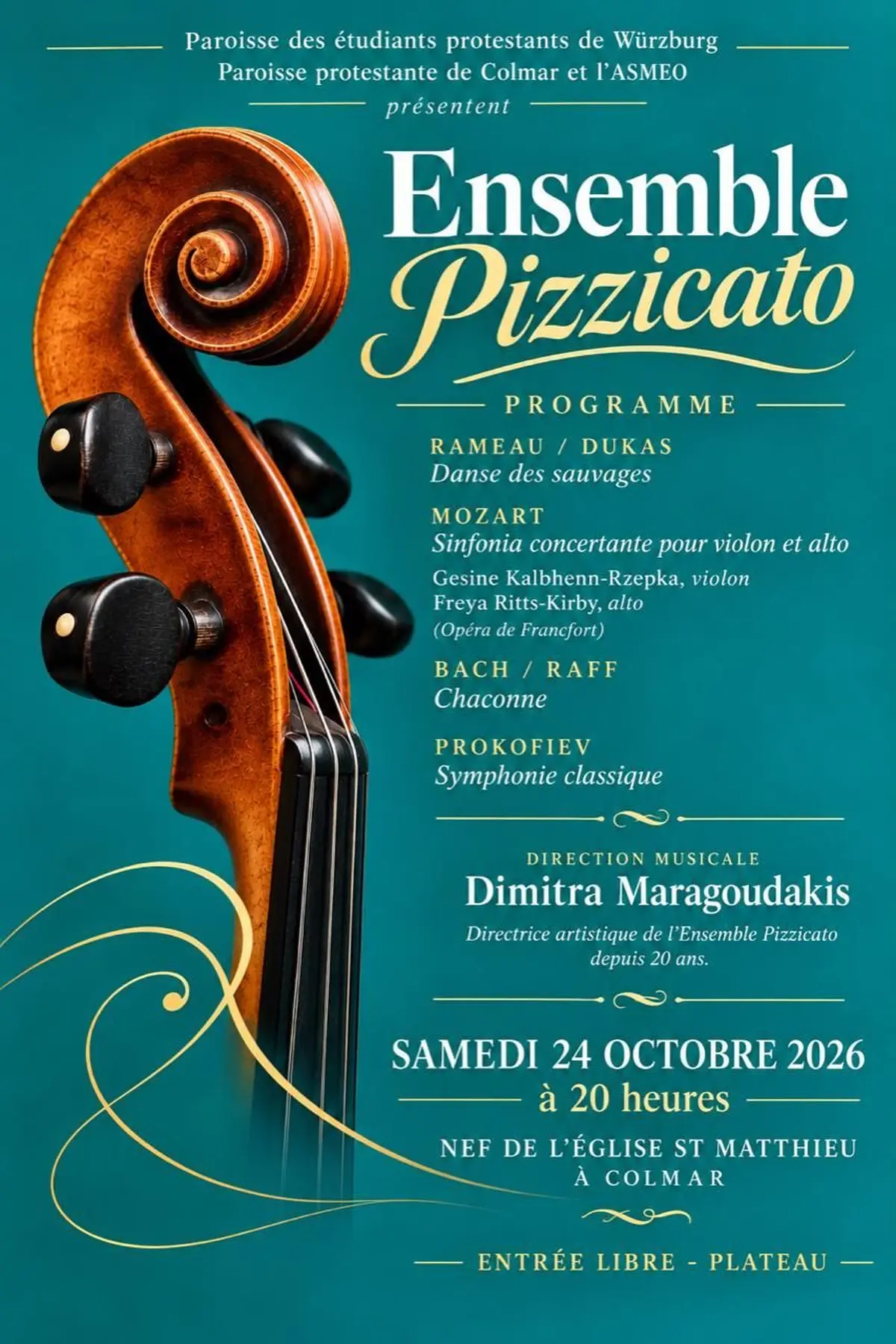 L’Ensemble Pizzicato en concert à Colmar!