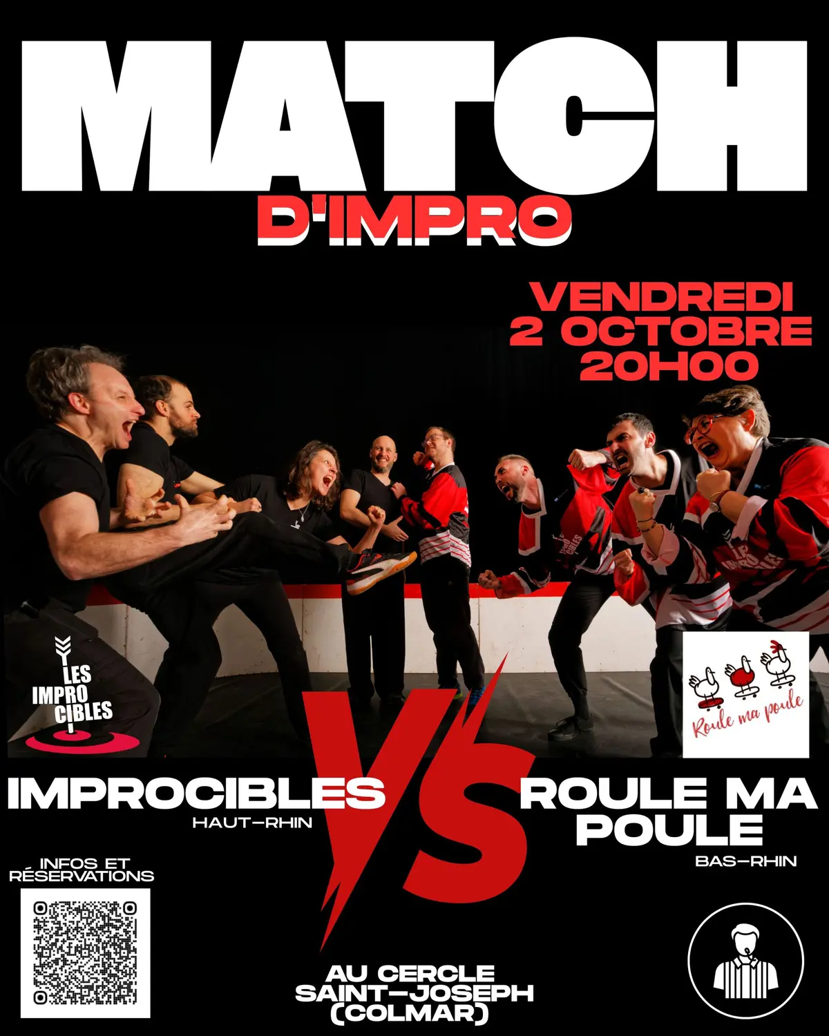 Match d'impro : Improcibles vs Roule ma poule