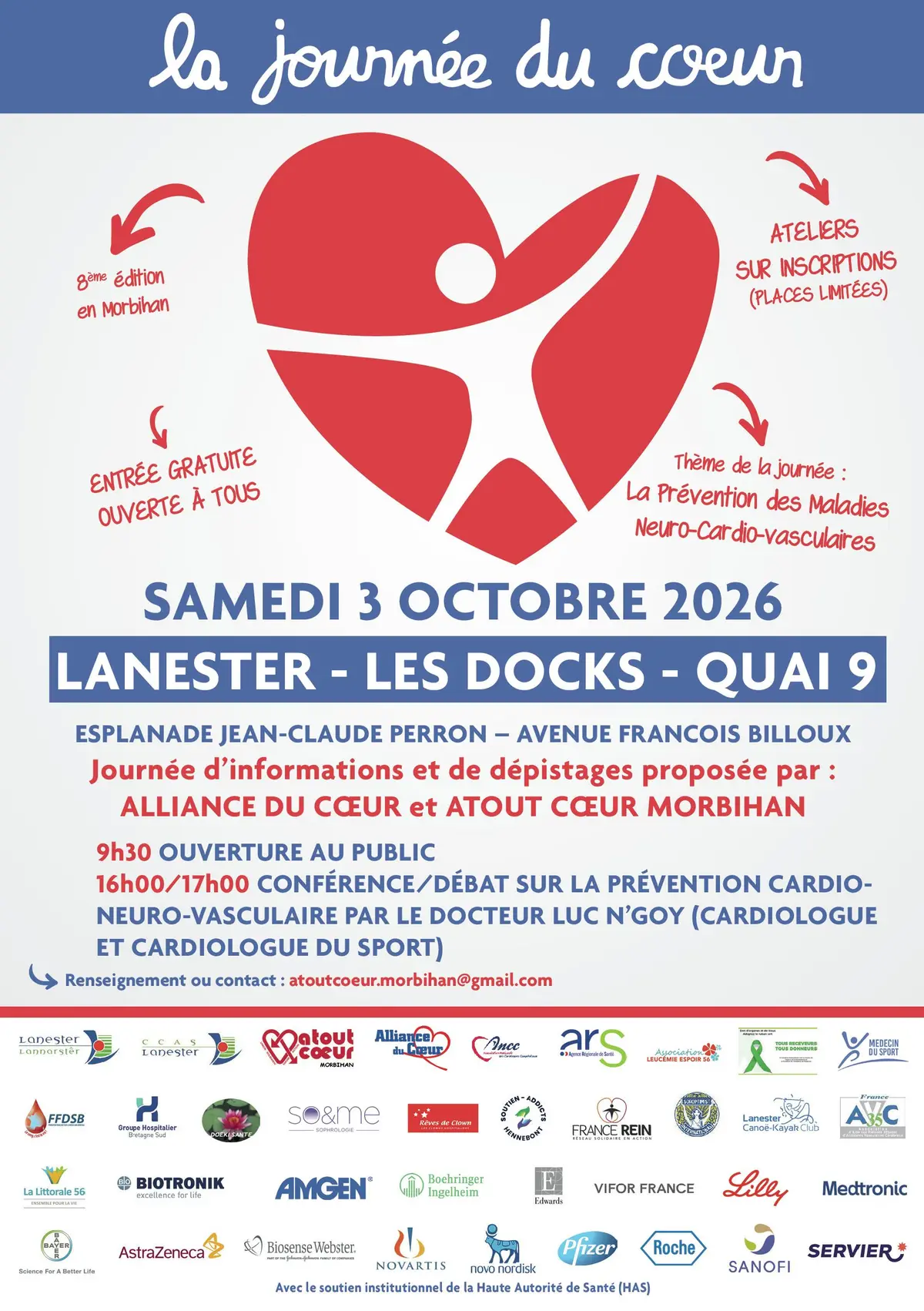 journée du Coeur à LANESTER le 3 octobre 2026