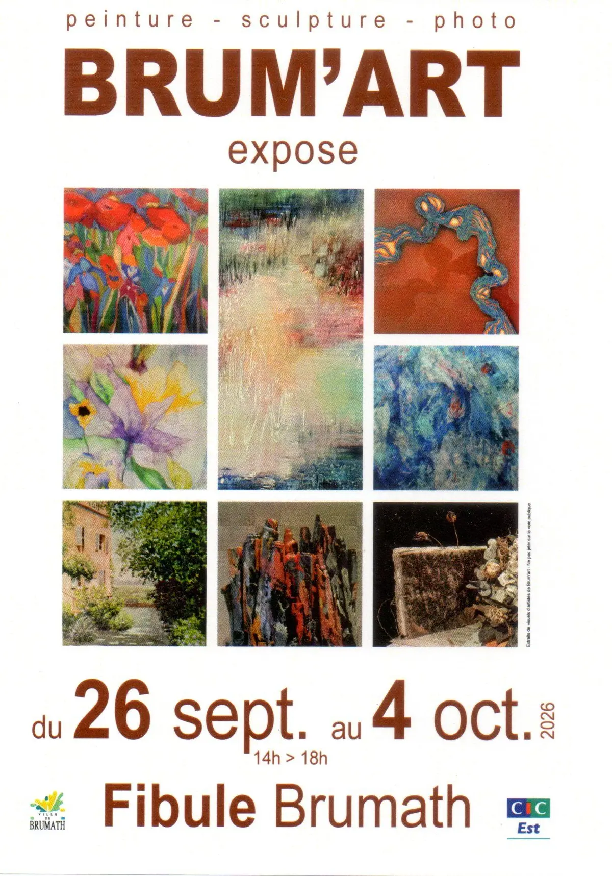 Exposition d’automne 2026 de BRUM’ART 