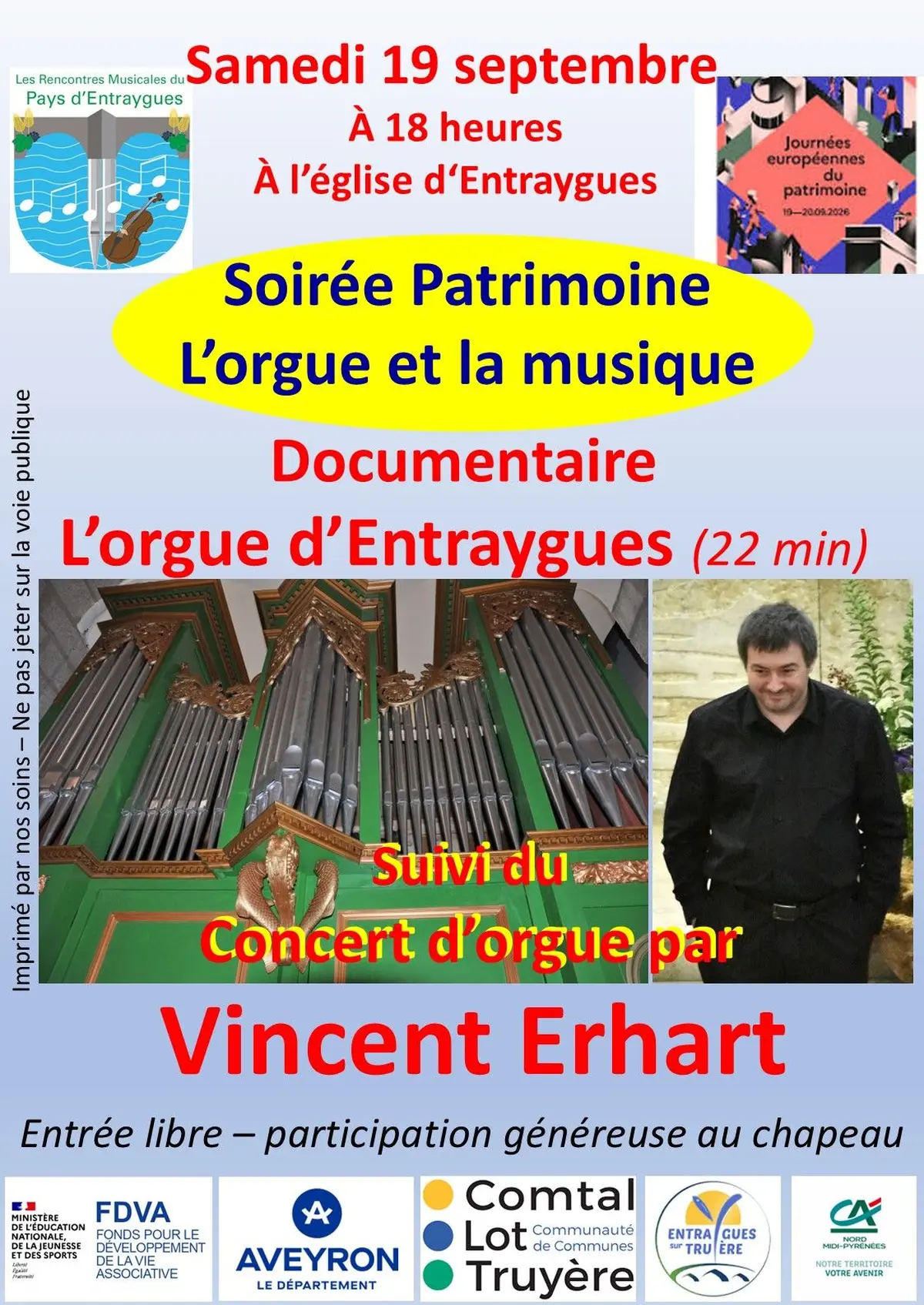 Soirée patrimoine : l'orgue et la musique