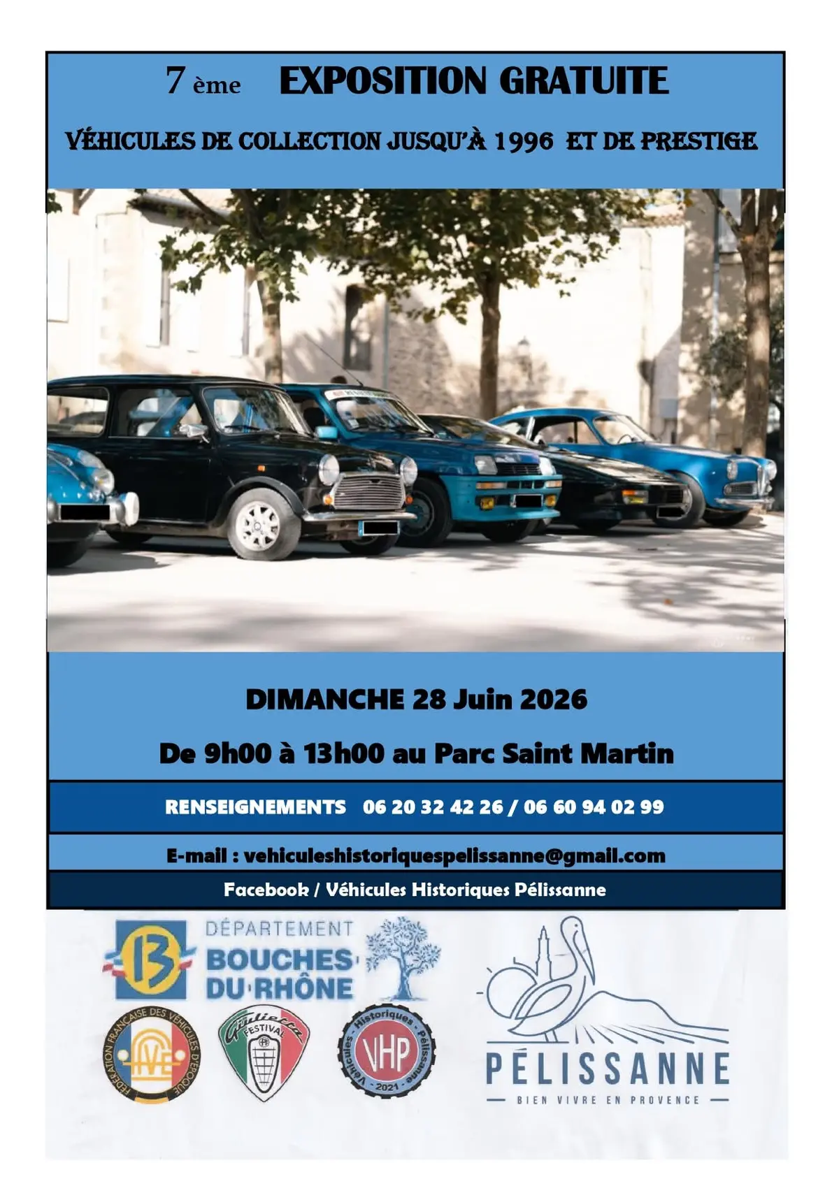 7e Exposition Véhicules de collection au Parc Saint Martin