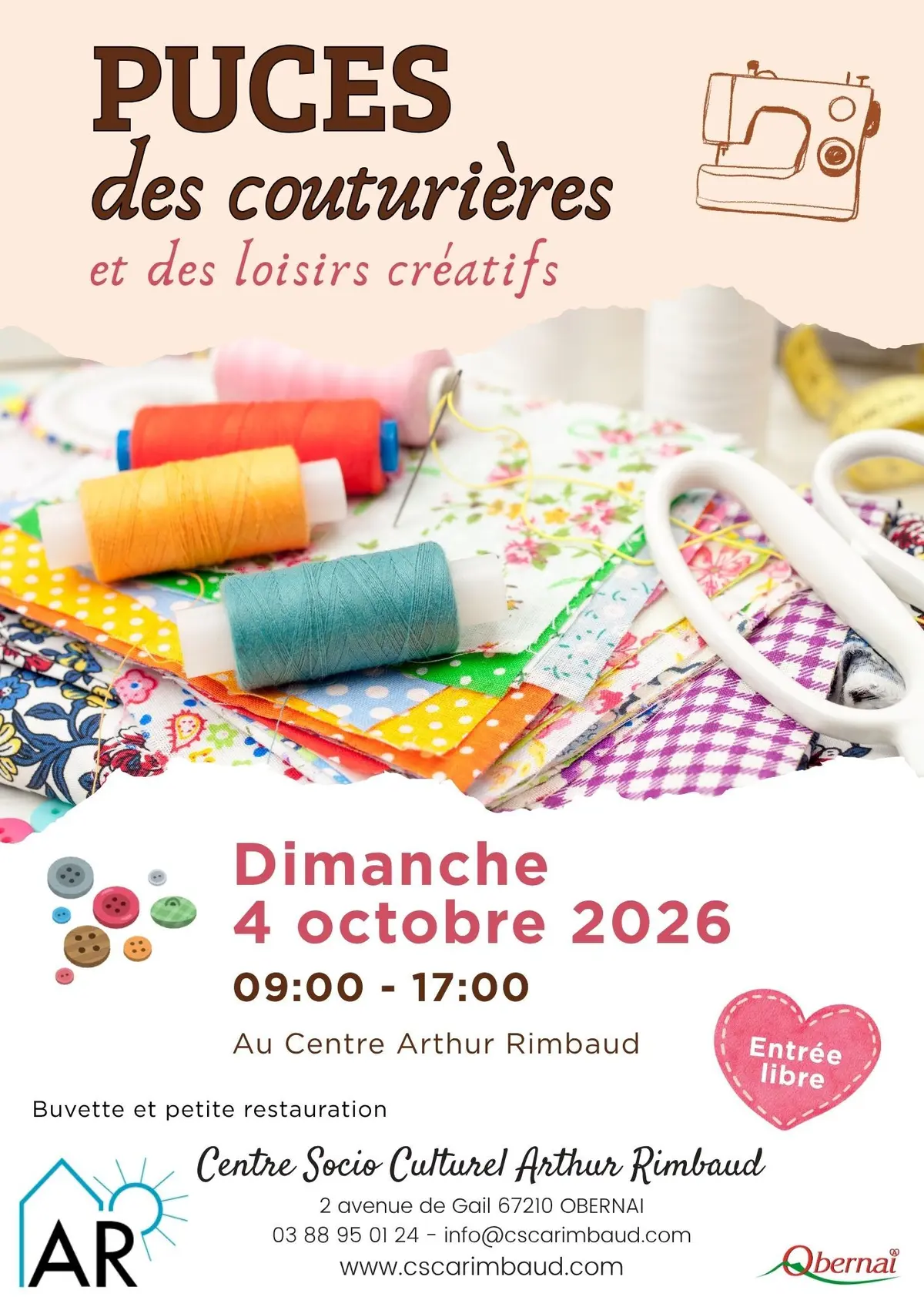 Puces des couturières et des loisirs créatifs 2026