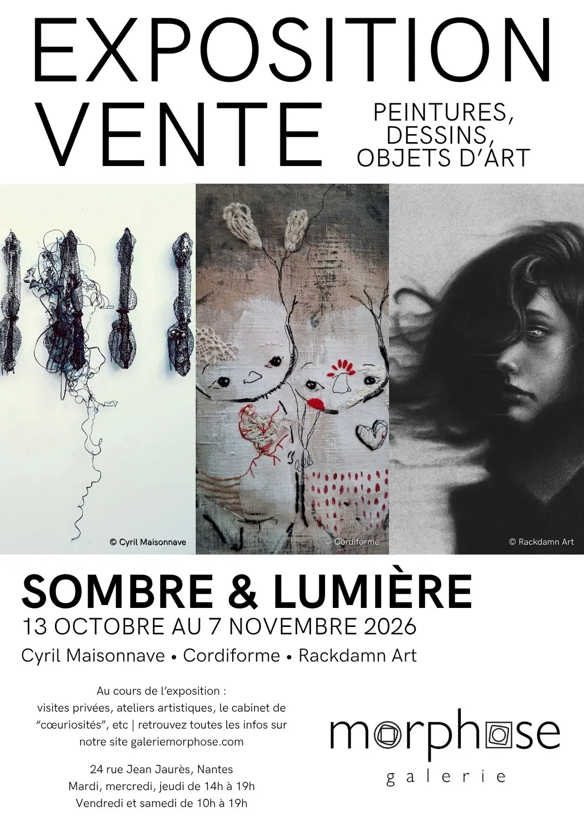 Exposition de peintures et objets d'art | Sombre et Lumière