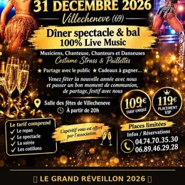 fabuleux  Réveilon de  la Saint Sylvestre - Dîner spectacle dansant 31 12 2026