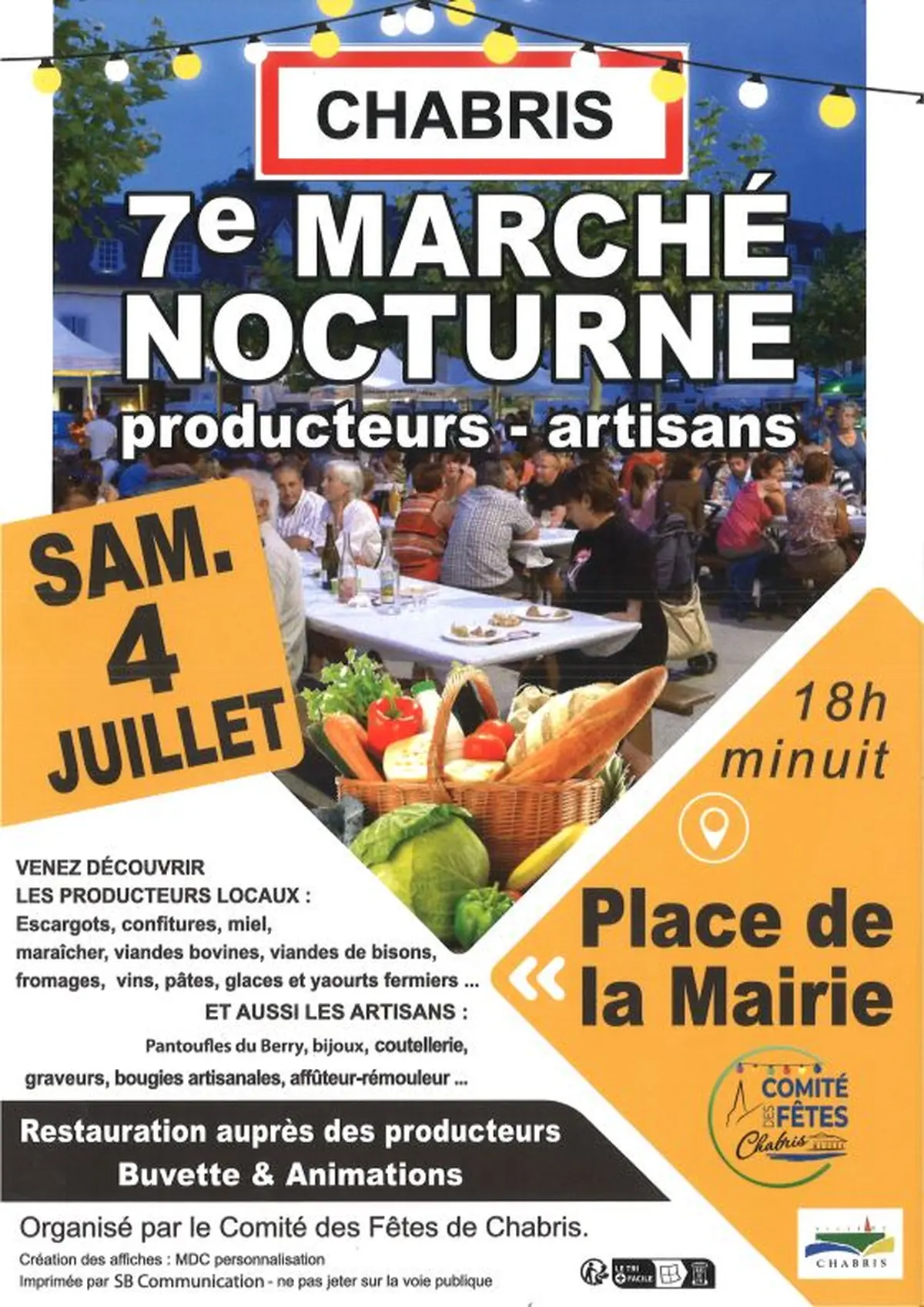 7ème marché nocturne à Chabris