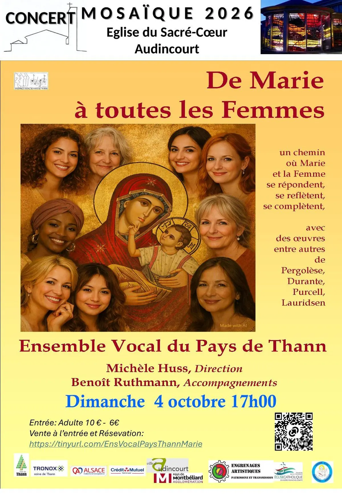 Ensemble vocal du Pays de Thann : ''De Marie à  toutes les femmes''  