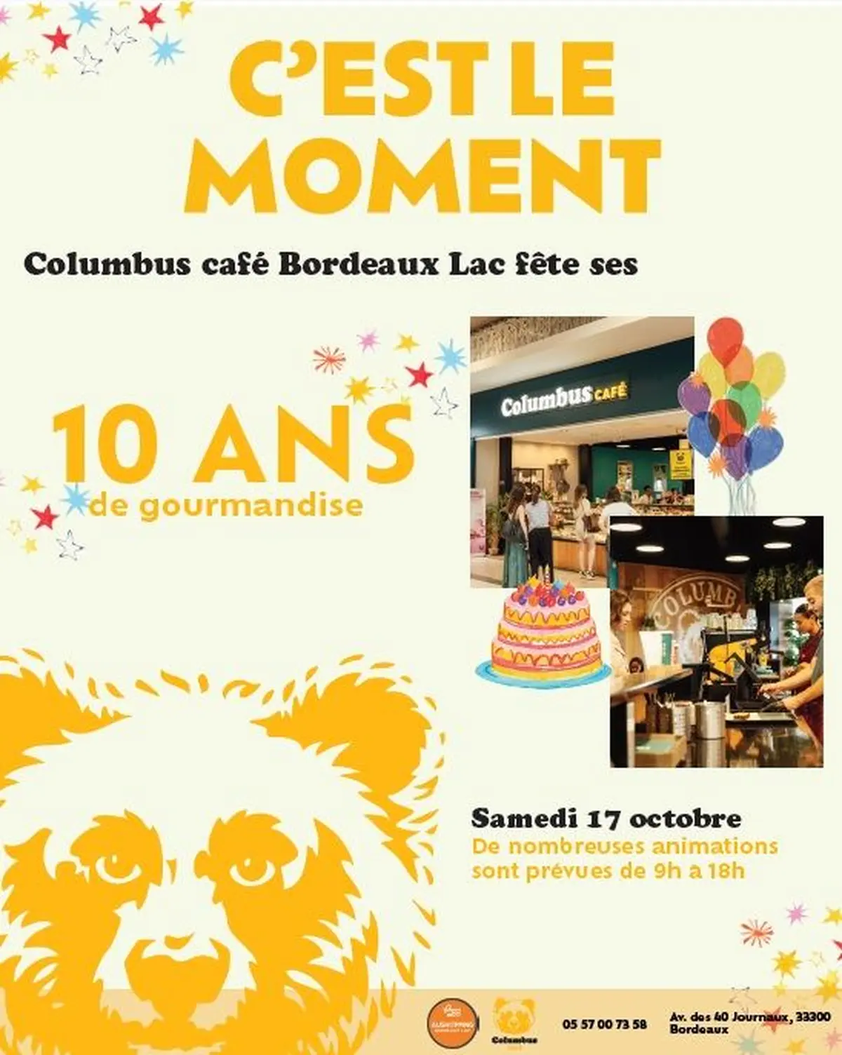 Columbus Café Bordeaux Lac fête ses 10 ans !