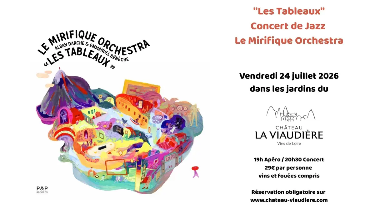 Concert de Jazz Le Mirifique Orchestra 24 Juillet 2026 Château de La Viaudière