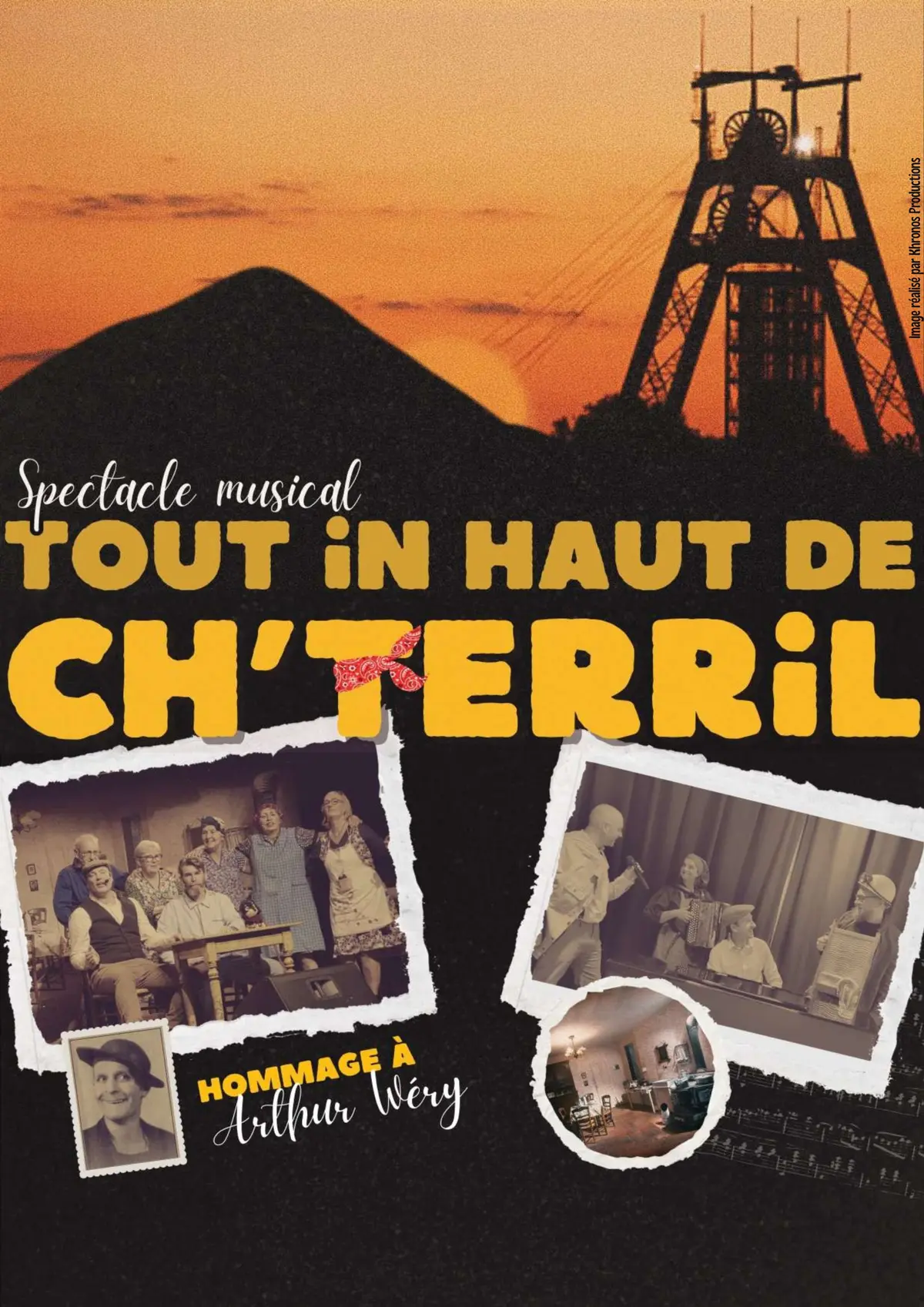 Spectacle Tout in haut de ch'terril au Théâtre de Denain pour la Sainte Barbe
