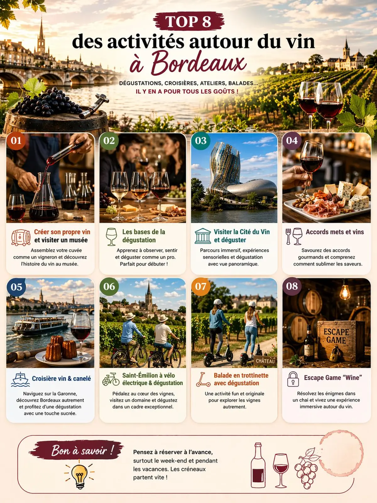 8 activit&eacute;s autour du vin &agrave; Bordeaux