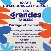 80 ans du secours catholique: les grandes tablées