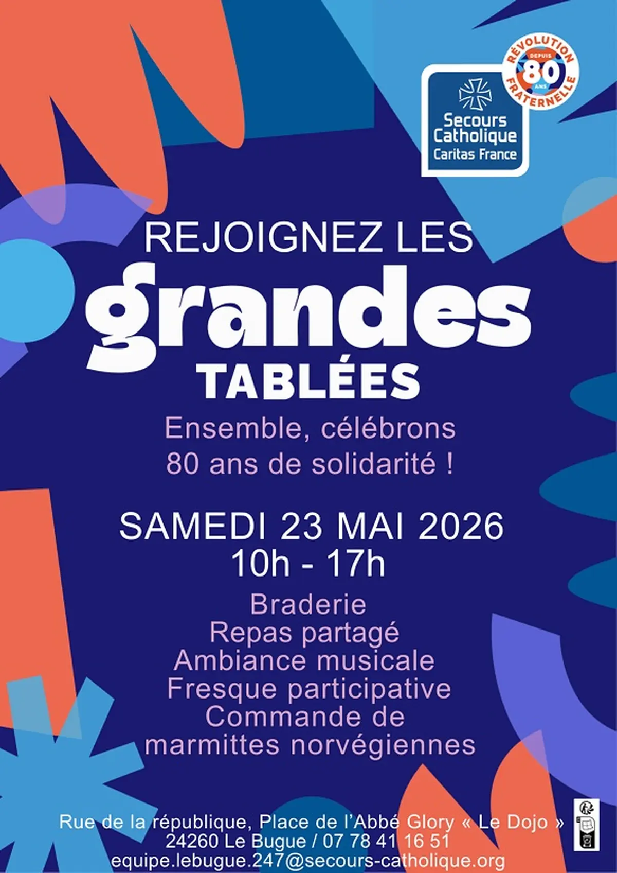 80 ans du secours catholique - Les grandes tablées