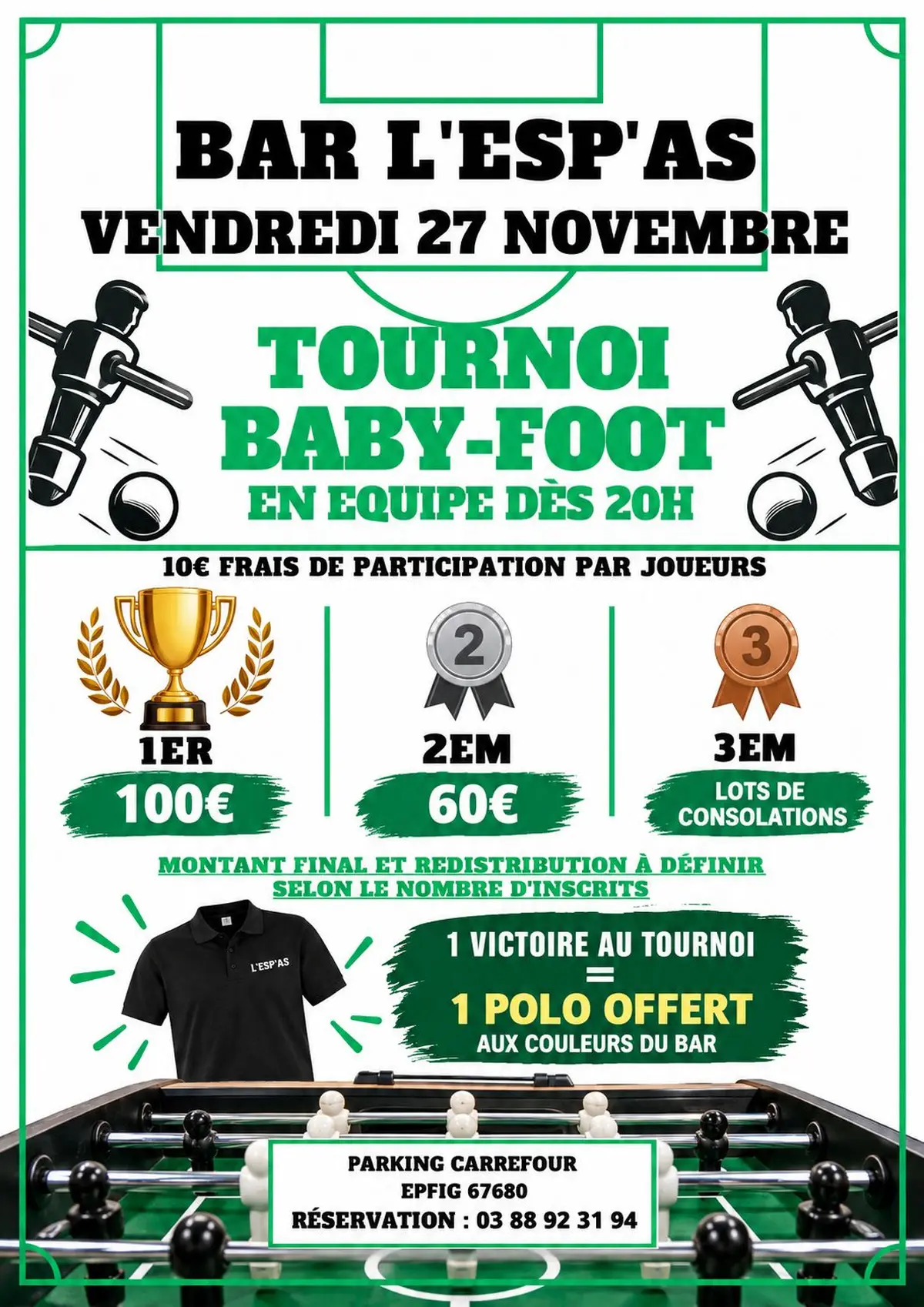 Tournoi baby foot