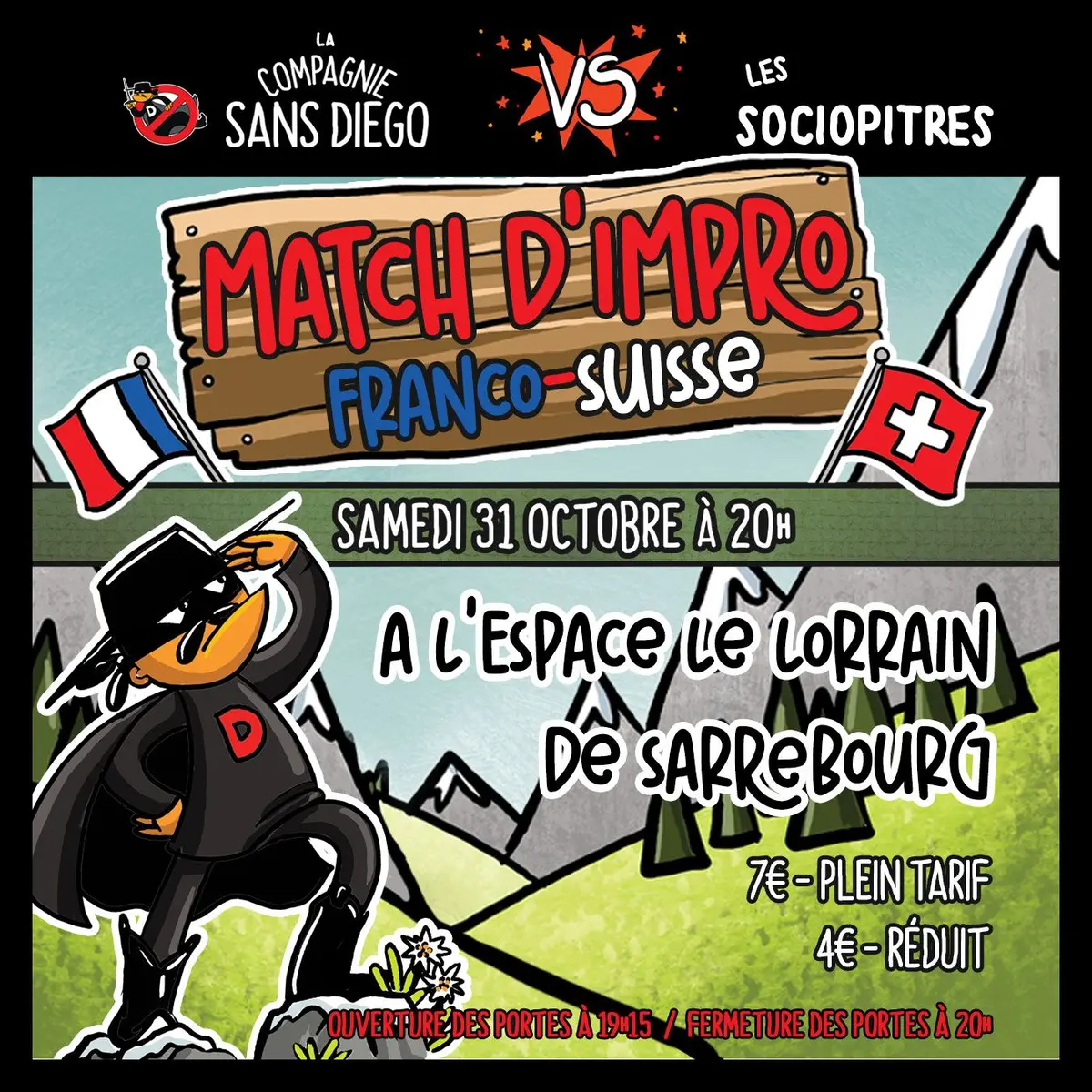 Match d'improvisation Franco-Suisse