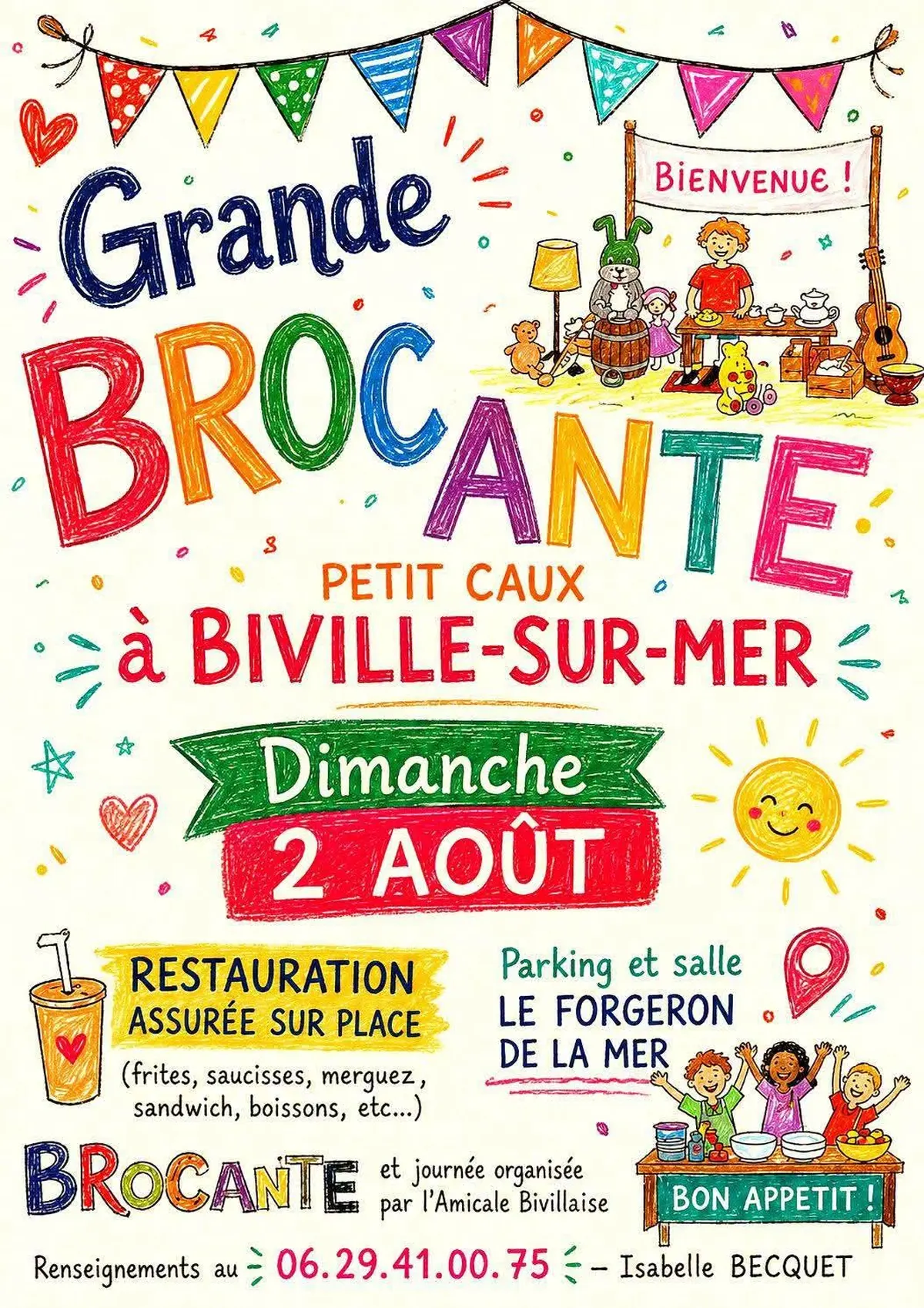 Grande brocante à Biville sur Mer 
