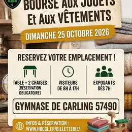 Bourse aux jouets et aux vetements du HBC Carling
