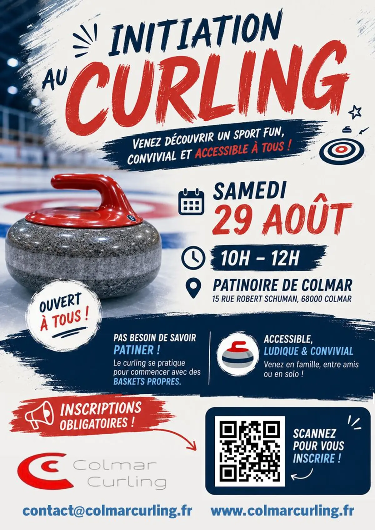 Initiation au Curling à Colmar le 29 août