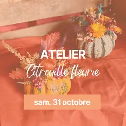 Atelier citrouille fleurie