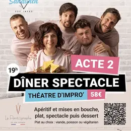 dîner-spectacle du Pantographe avec club sandwich 