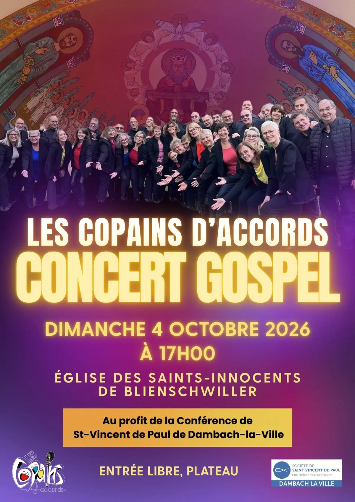 Concert des Copains d'Accords à Blienschwiller