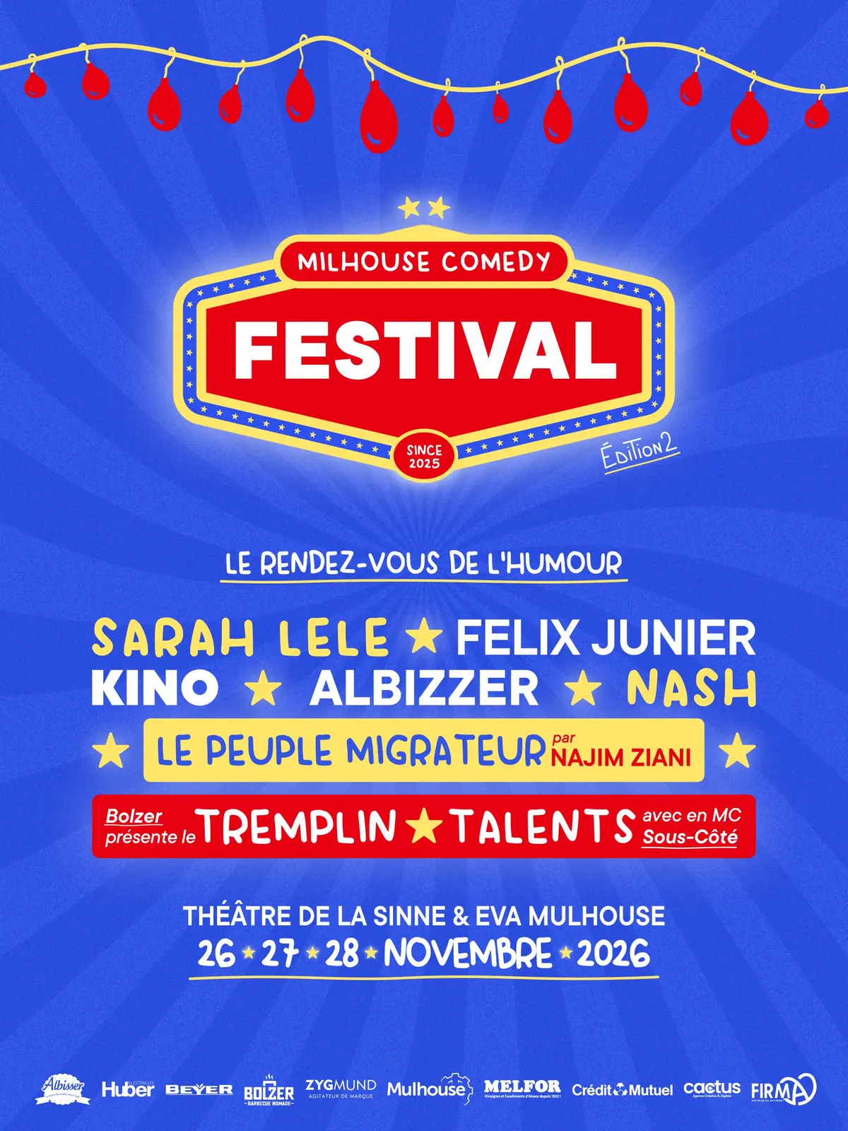 MILHOUSE COMEDY FESTIVAL - Ton rendez-vous de l’humour à Mulhouse