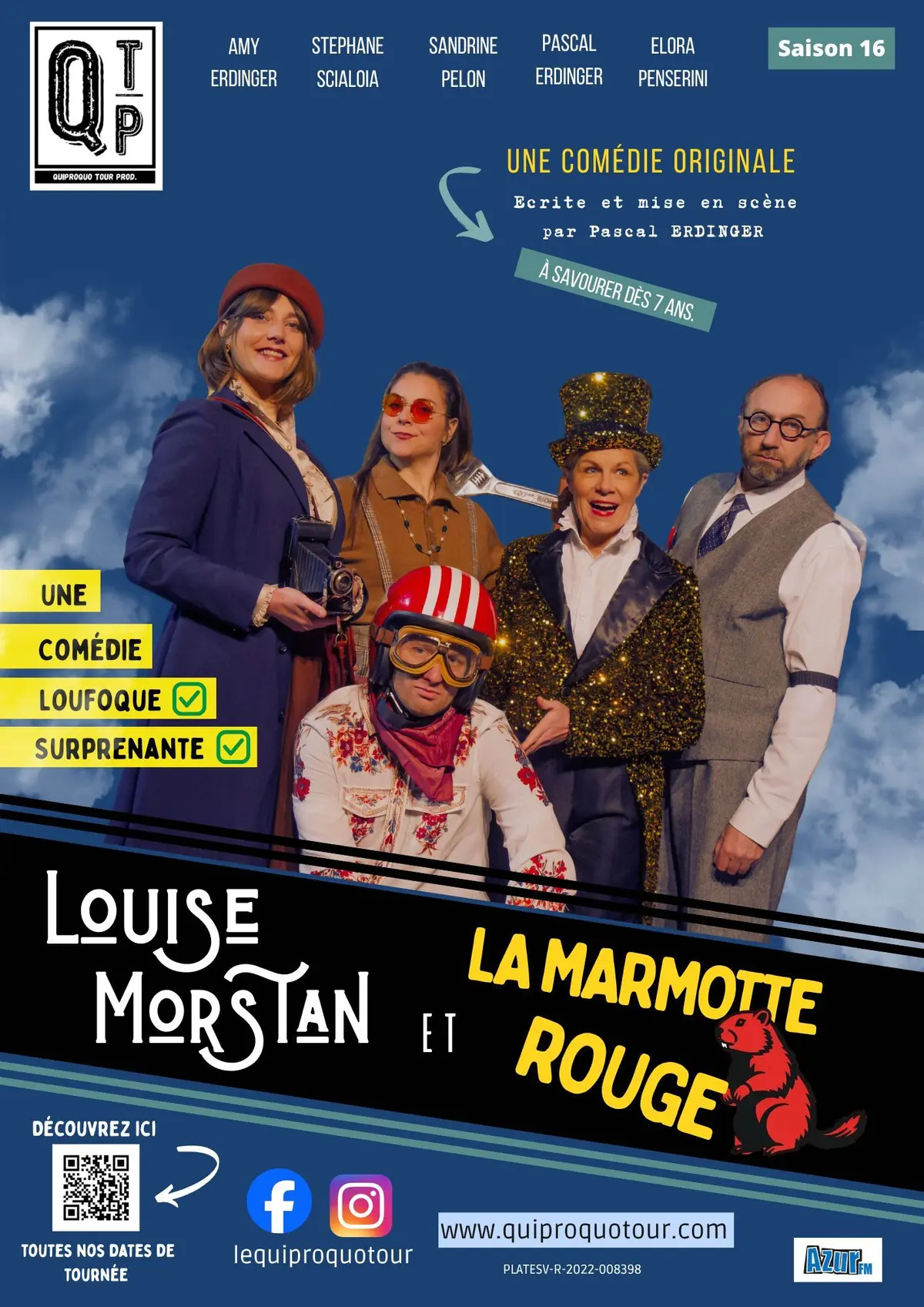 Quiproquo Tour : Louise Morstan et la Marmotte rouge, comédie au Théâtre municipal de Colmar