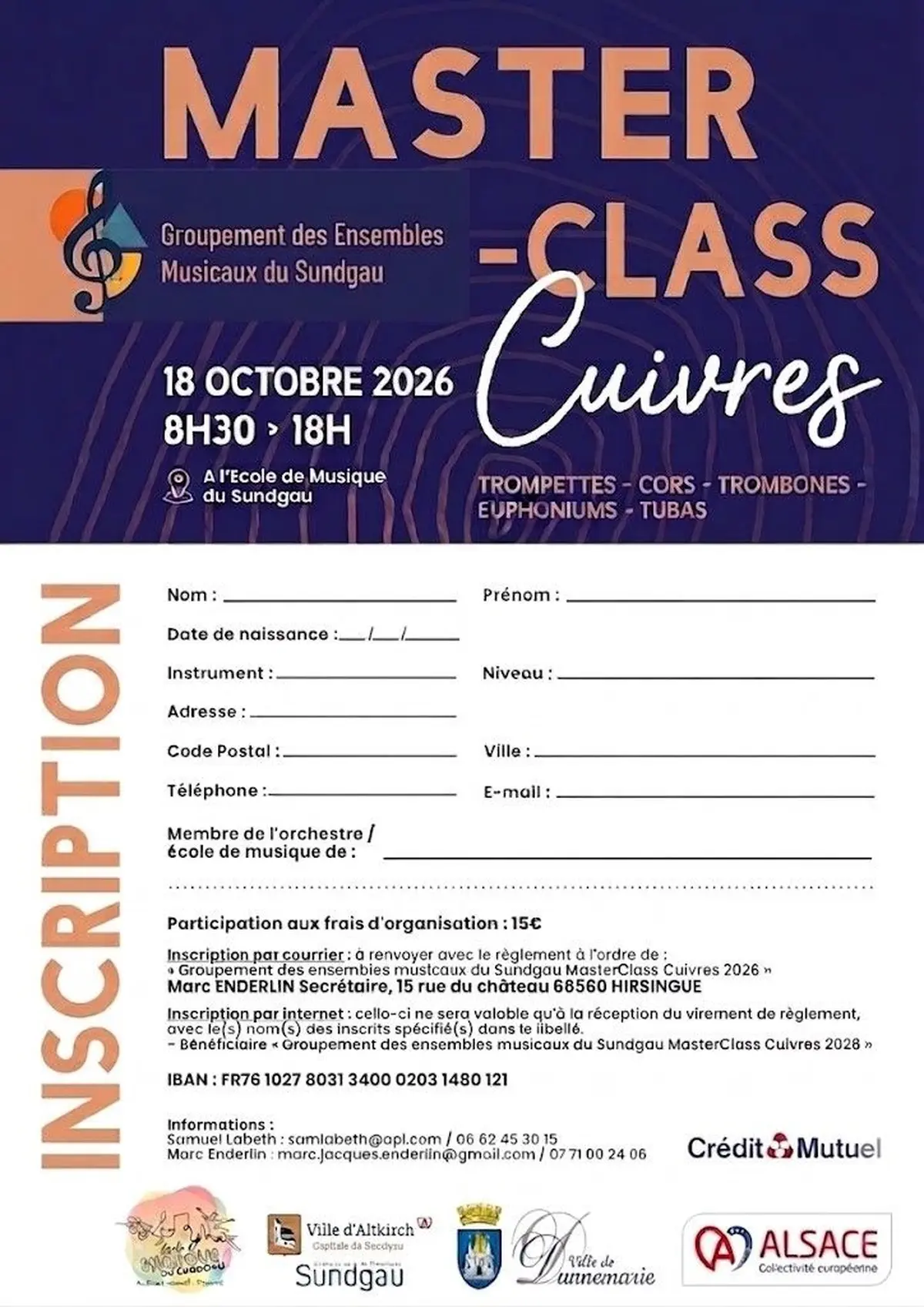 MasterClass des Cuivres 2026