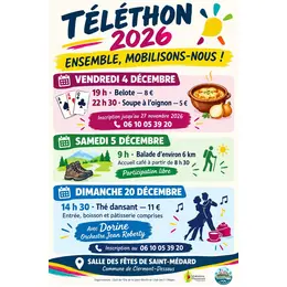Concours de belote pour le Téléthon