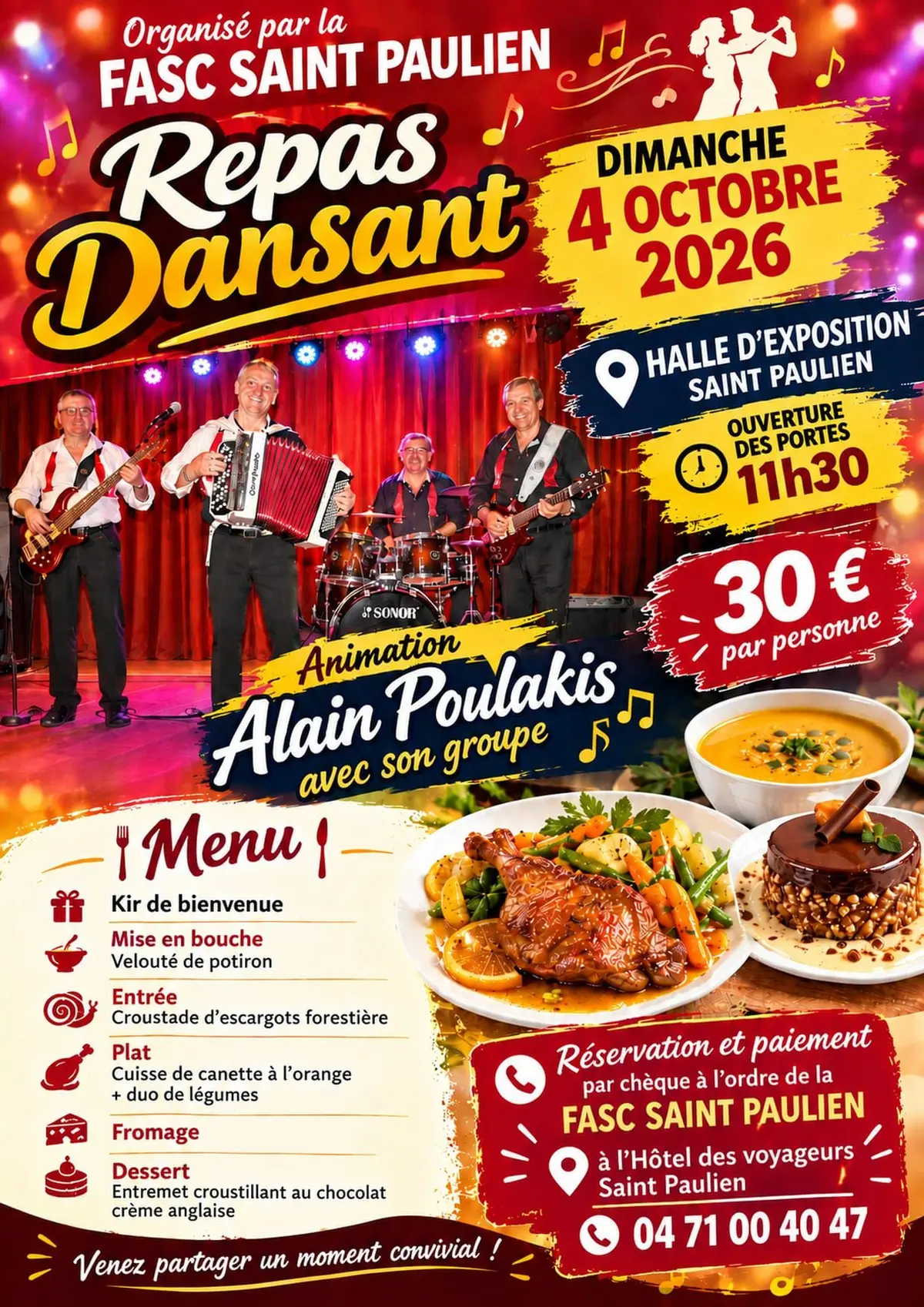Repas dansant musette
