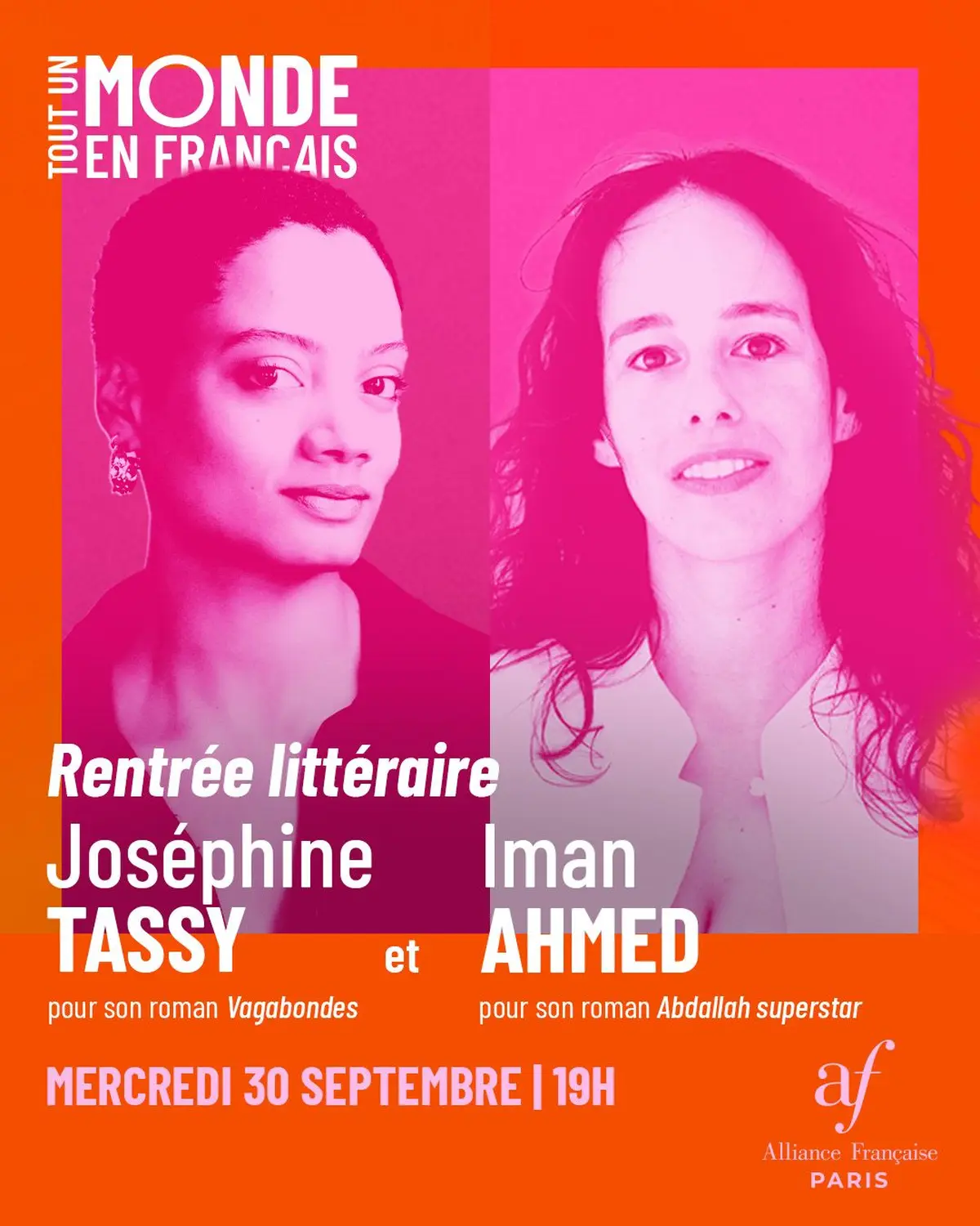 Rentrée littéraire avec Joséphine Tassy et Iman Ahmed