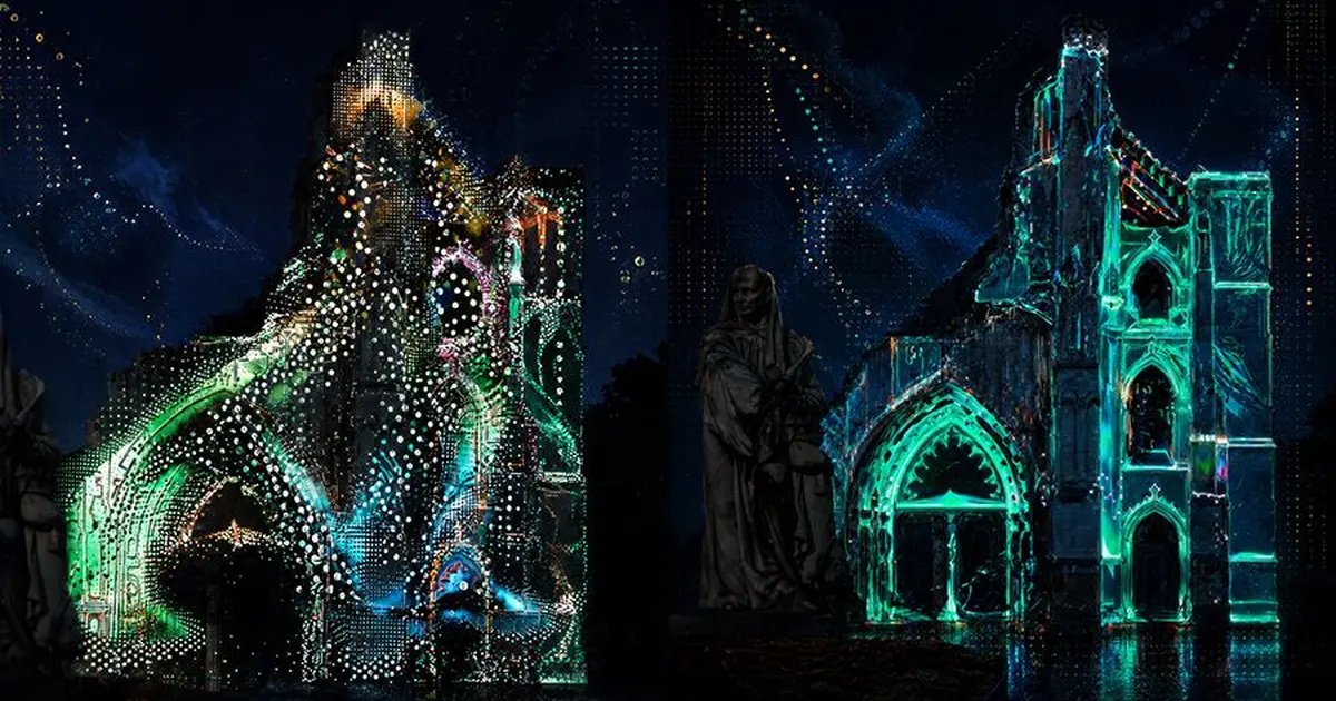 Video Mapping Festival 9 : SAINT-OMER – Ruines de l’Abbaye Saint-Bertin