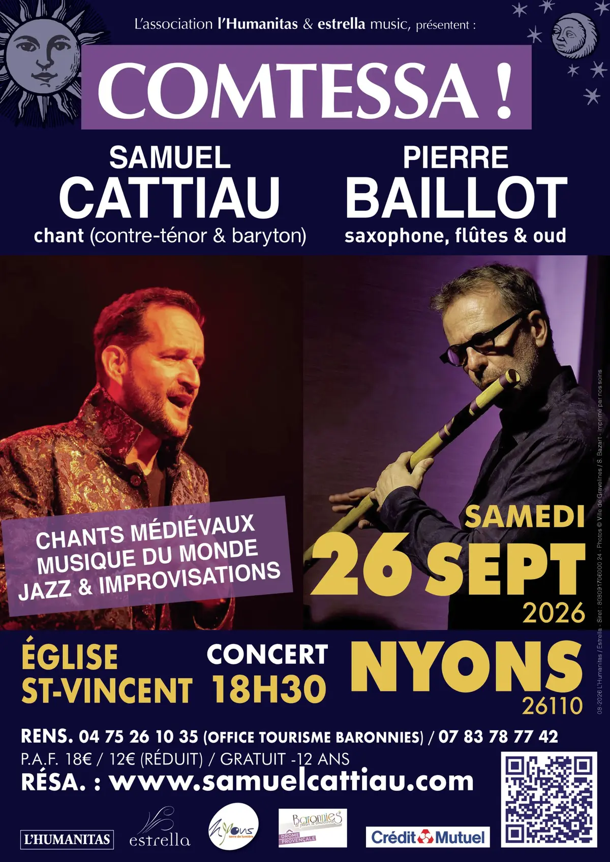 Comtessa ! Samuel Cattiau & Pierre Baillot