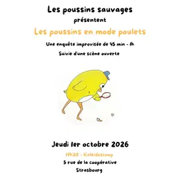 Les poussins en mode poulets - match d'impro