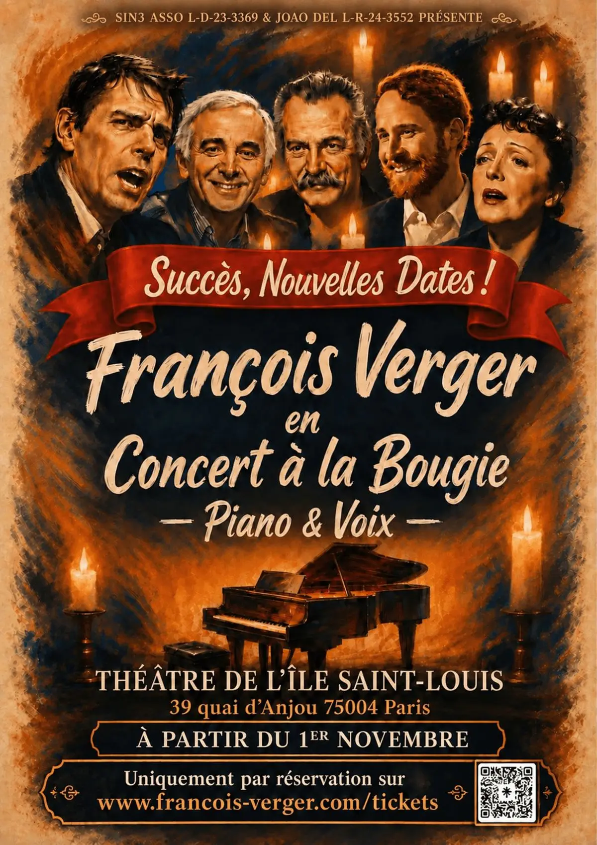 François Verger en concert à la bougie
